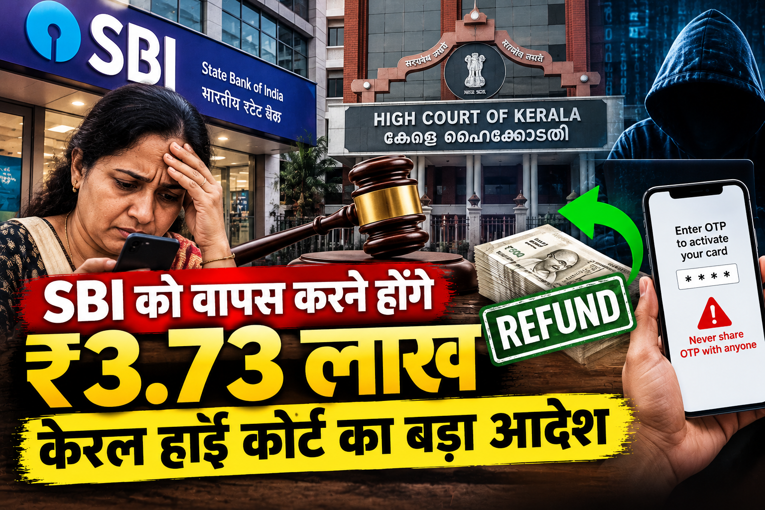 SBI Cyber Fraud Case: OTP बताने के बाद खाते से निकल गए थे पैसे